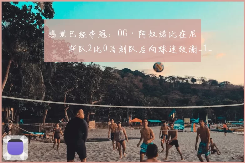 感觉已经夺冠，OG·阿奴诺比在尼克斯队2比0马刺队后向球迷致谢_1_NBA_老鹰